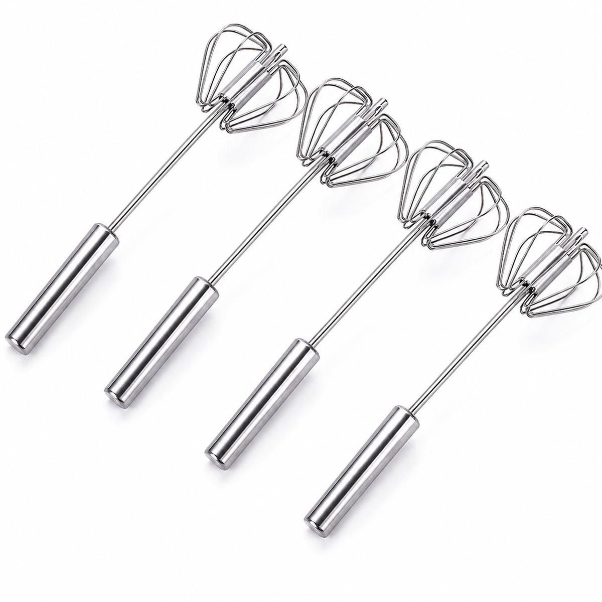 π©βπ³ BEGINNER DEALπ₯ 2-Pack Hand-Push Rotary Whisk β Press, Spin & Mix with Ease