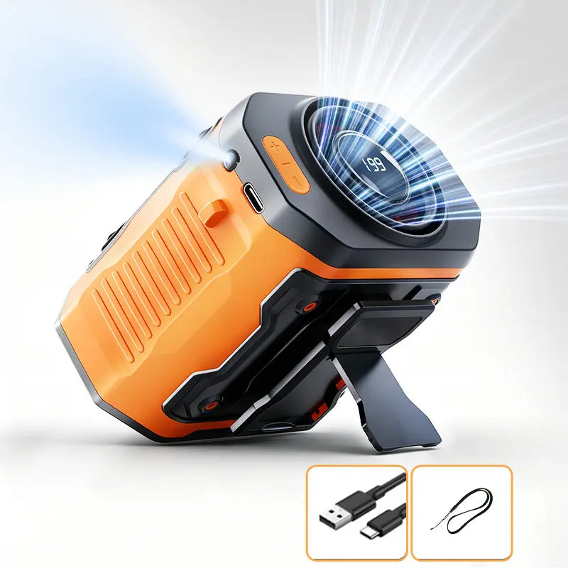Rechargeable Handheld Portable Fan, 199-Speed Adjustable