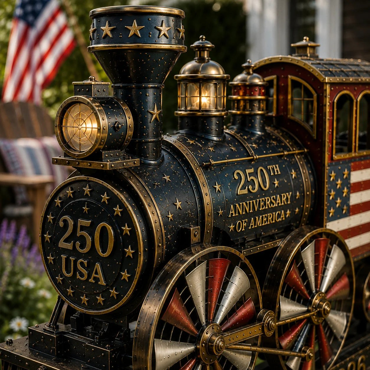 π₯ Selling Fast! πΊπΈ 250th Anniversary Liberty Express Train Wind Spinner β Free Shipping