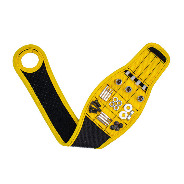 Magnetic Wristband with 9 Strong Magnets | Hands-Free Tool Holder for DIY & Woodworking