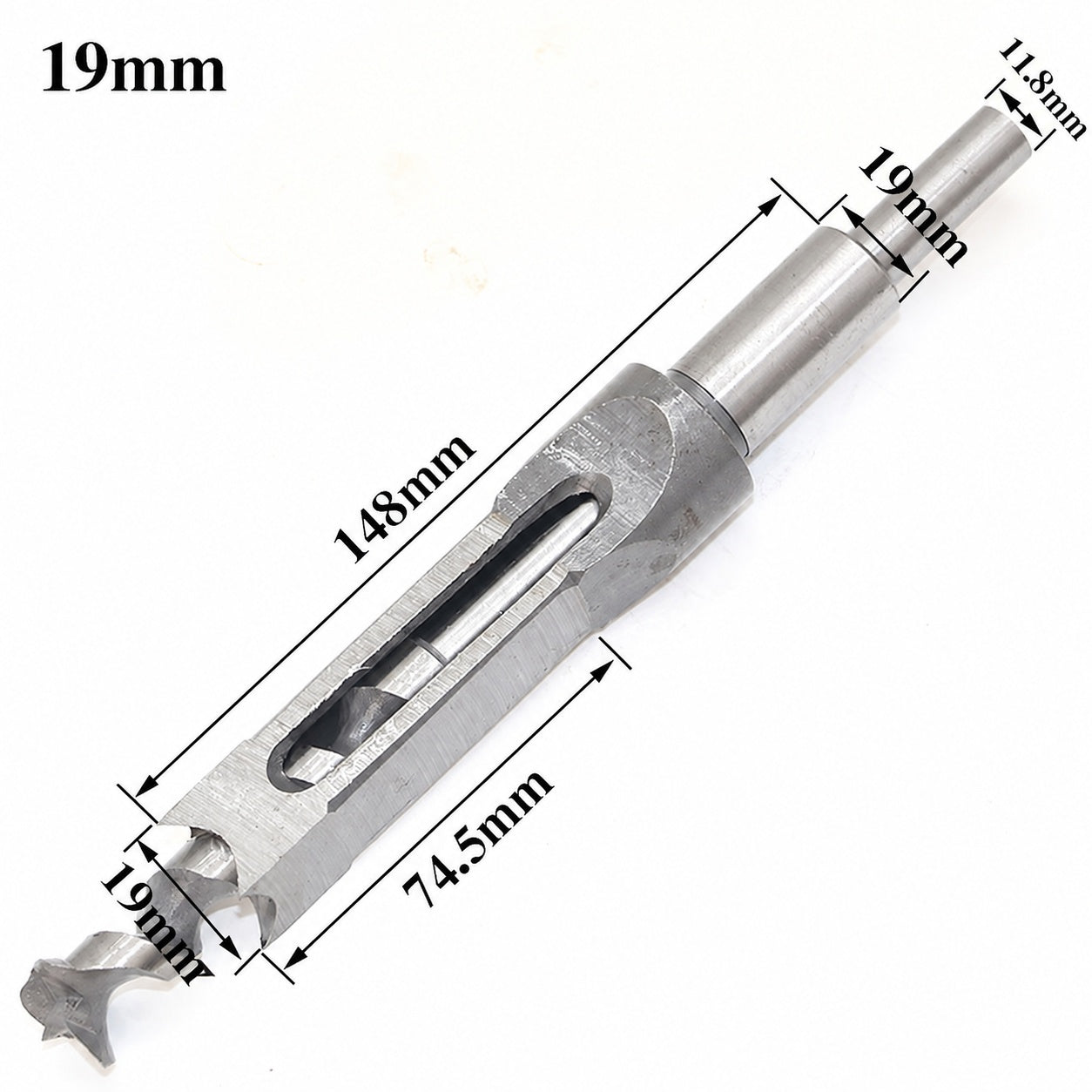 Square Hole Mortise Chisel Drill Bit for Woodworking