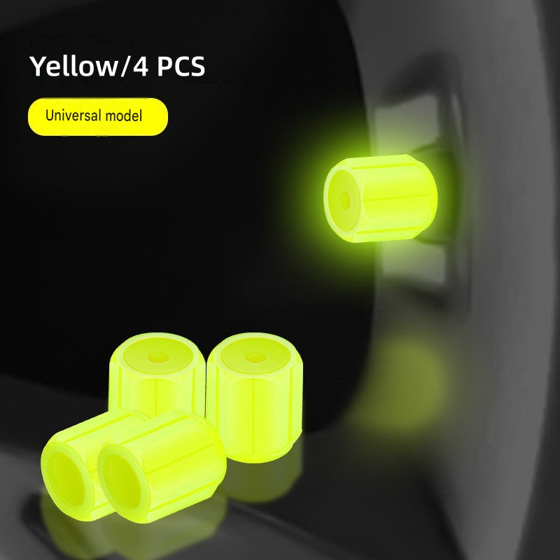 Universal Fluorescent Tire Valve Caps – Protect Valves & Upgrade Your Wheels