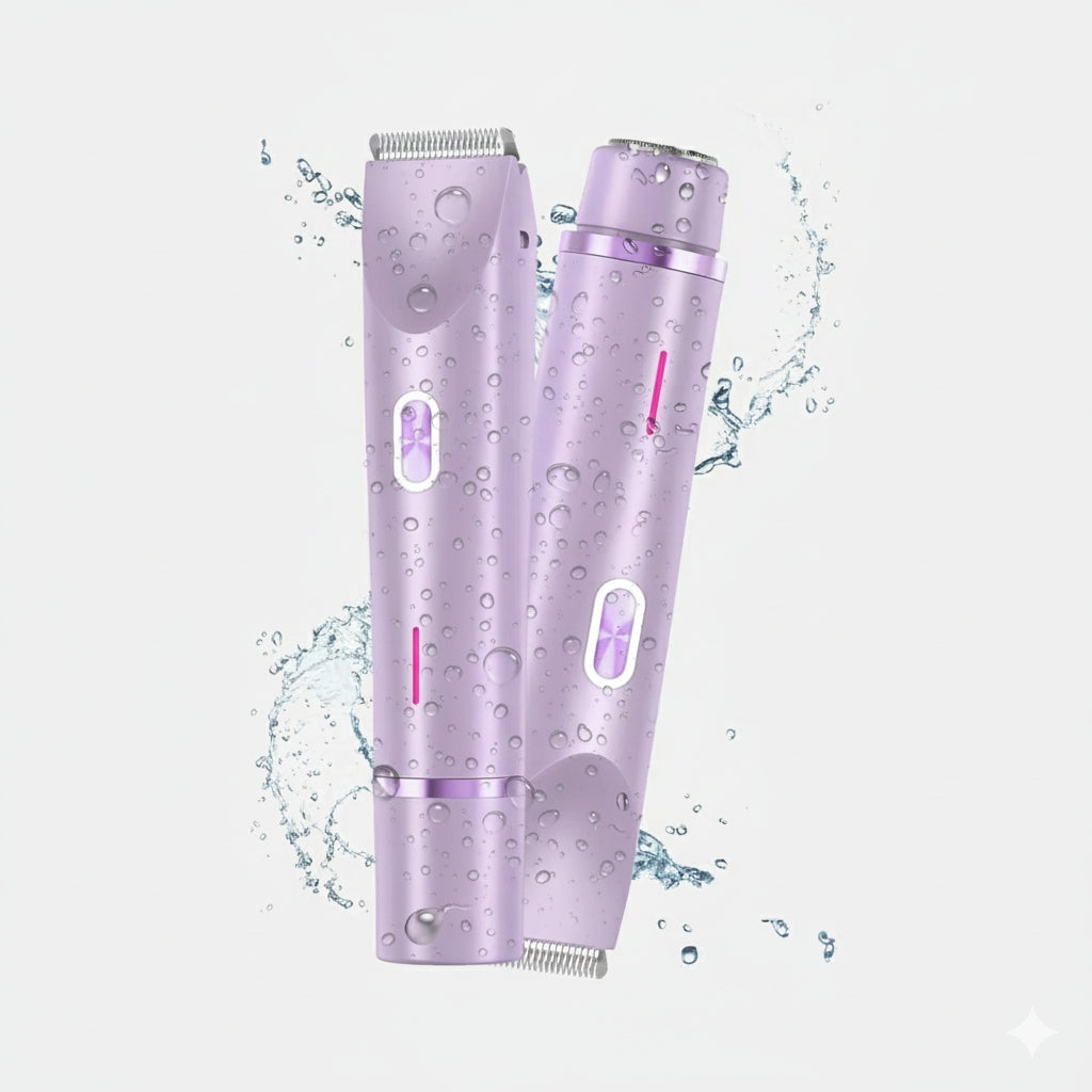 2-in-1 Painless Bikini Trimmer & Precision Shaver for Women