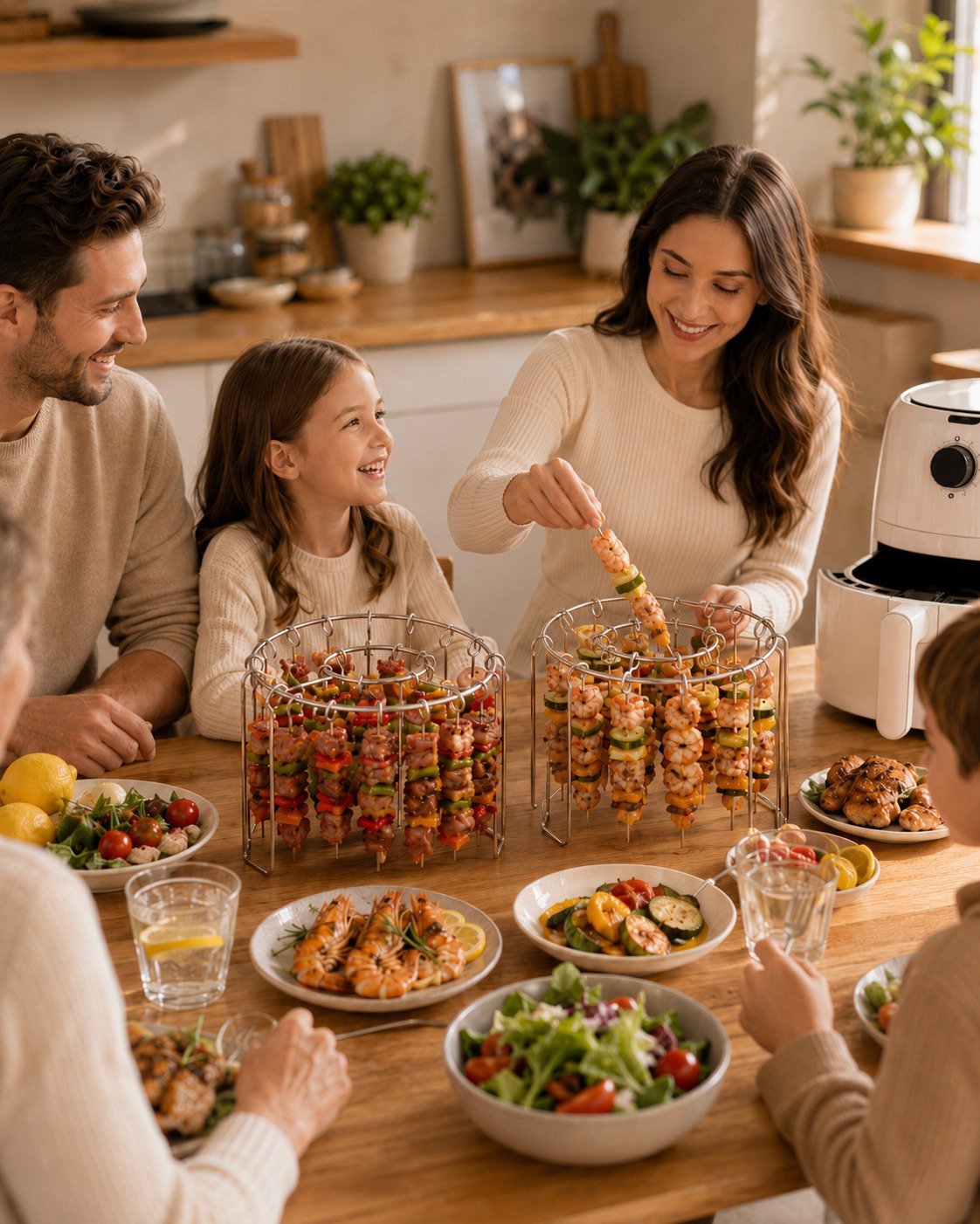 🔥50% OFF Today🔥Make Juicy BBQ-Style Skewers Right in Your Air Fryer