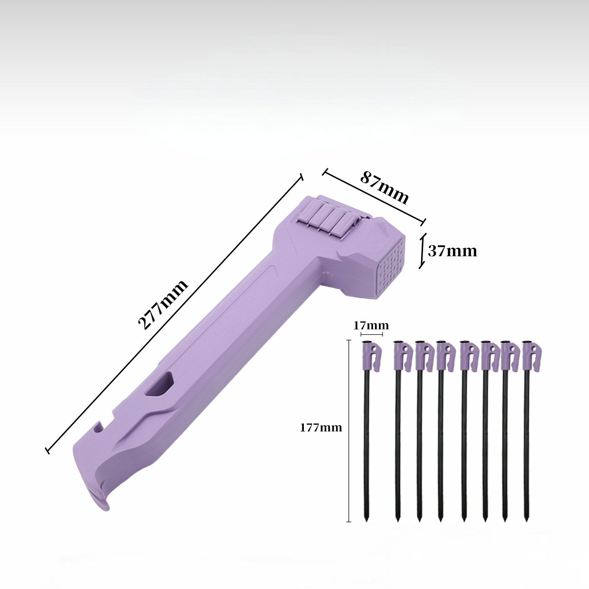 🔨⛺The All-in-One Camping Hammer with 8 Stakes