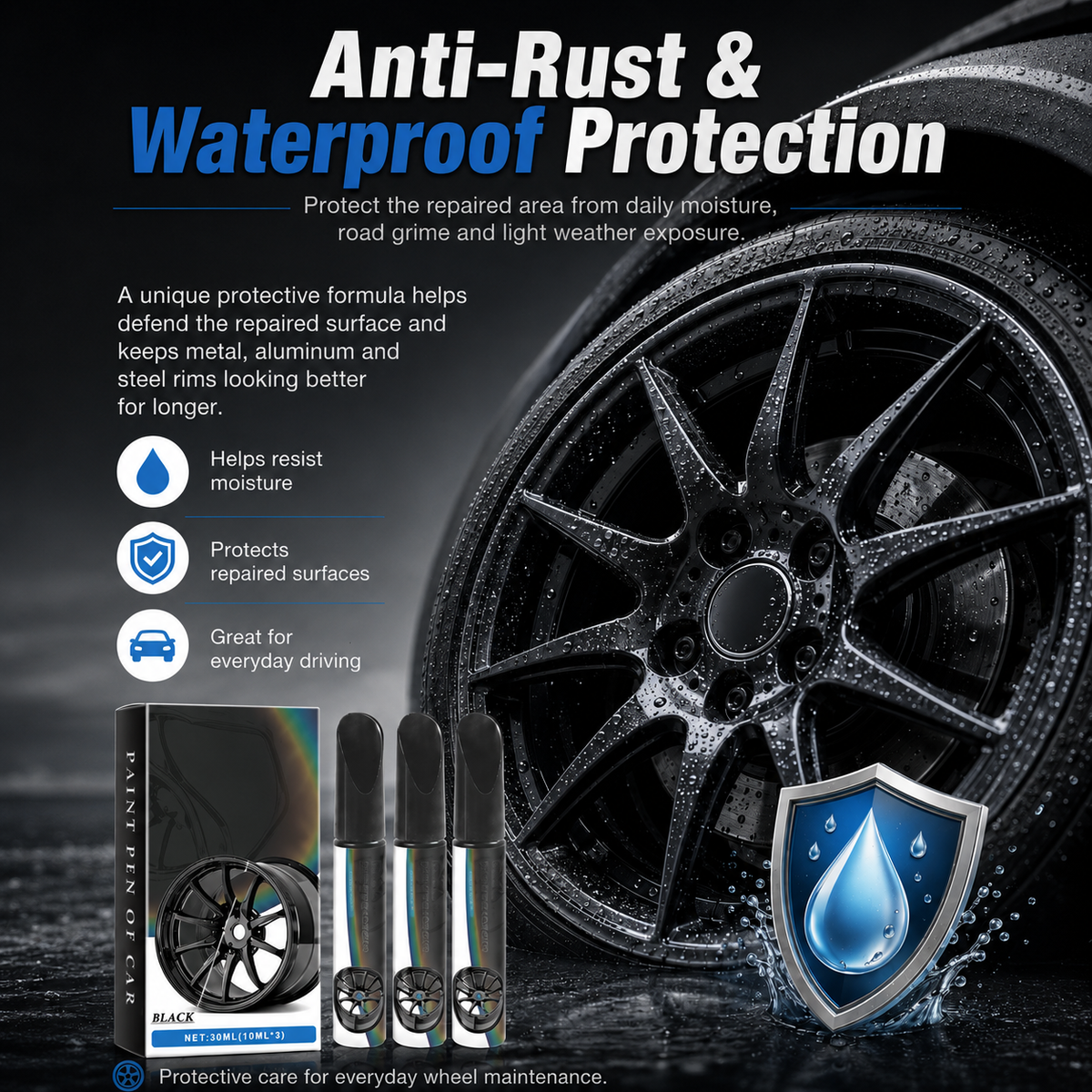 Wheel Scratch Repair Pen β Fix Curb Rash in 10 Min | Rust-Proof Formula