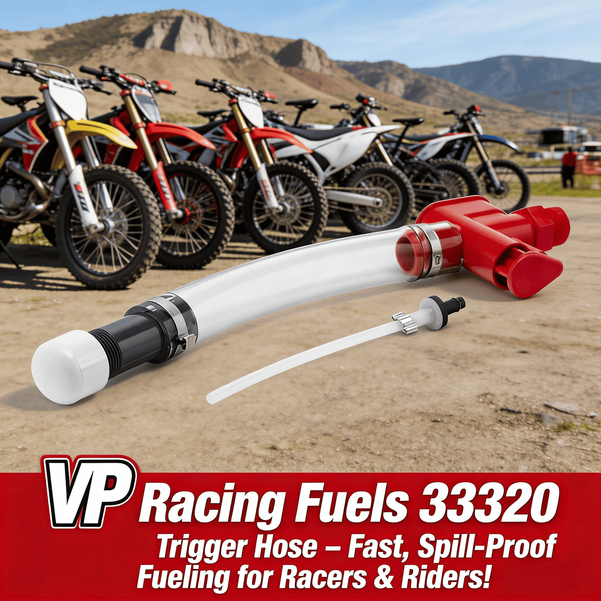 ⛽VP Racing Fuels 33320 Trigger Hose – Fast, Spill-Proof Fueling for Racers & Riders!