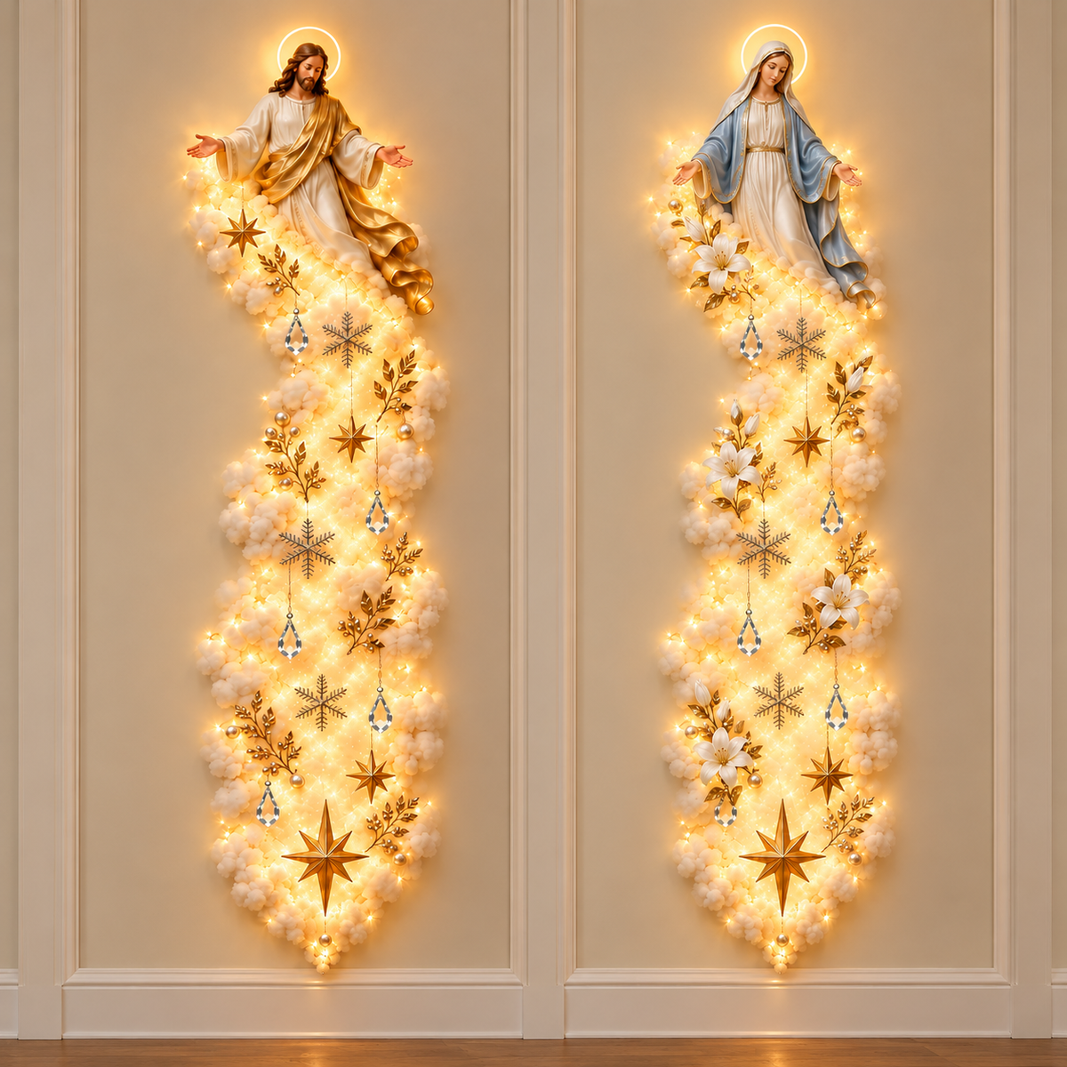 ✨ Christmas Blessing Cloud Trail Wall Light Collection