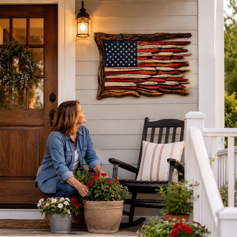 πΊπΈβ 250th Anniversary Battle-Worn Flag Wall Art