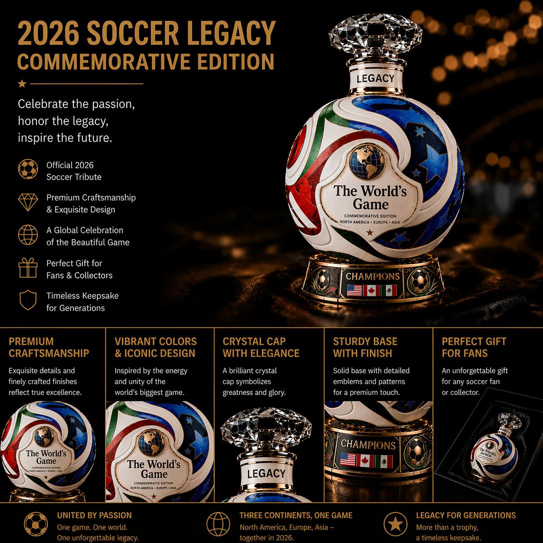 ⚽ Own the Glory: 2026 Match Ball Decanter – Heritage Edition