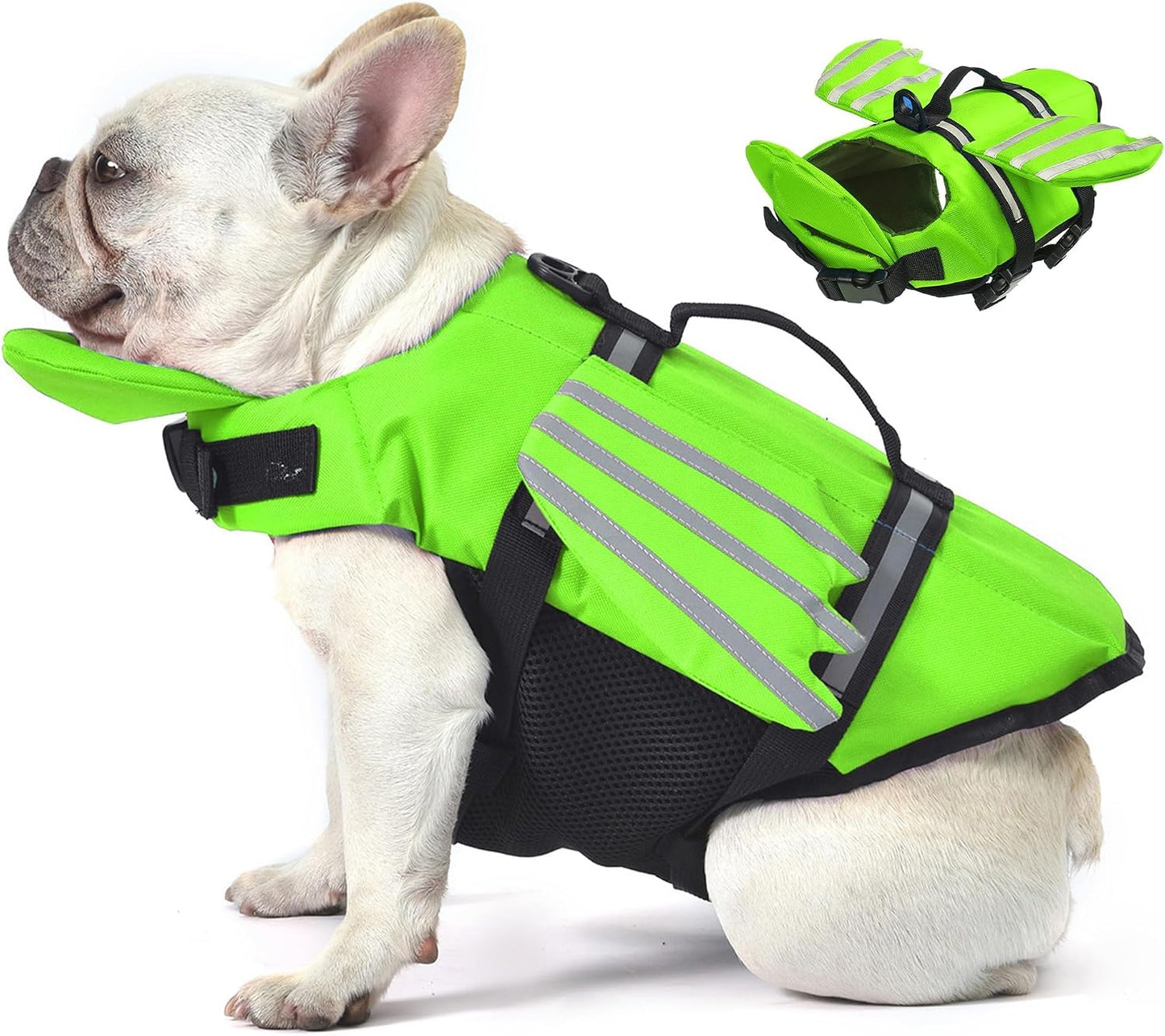 🐶Dog Life Jacket, High Buoyancy Wings Pet Life Vest with Extra Chin Float🔥