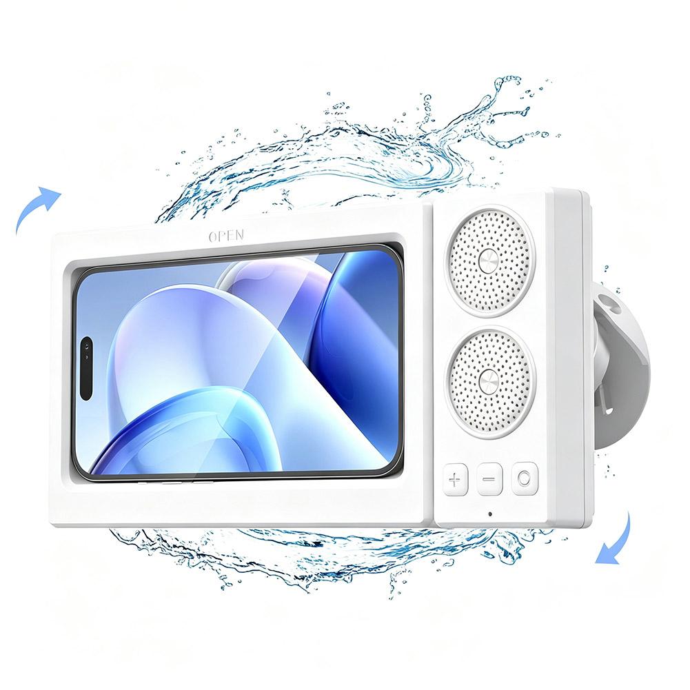 🎖️Waterproof Touch Screen Phone Bluetooth Speaker For Bathroom