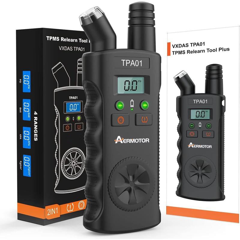 TPMS relearn and digital tire pressure gauge product view