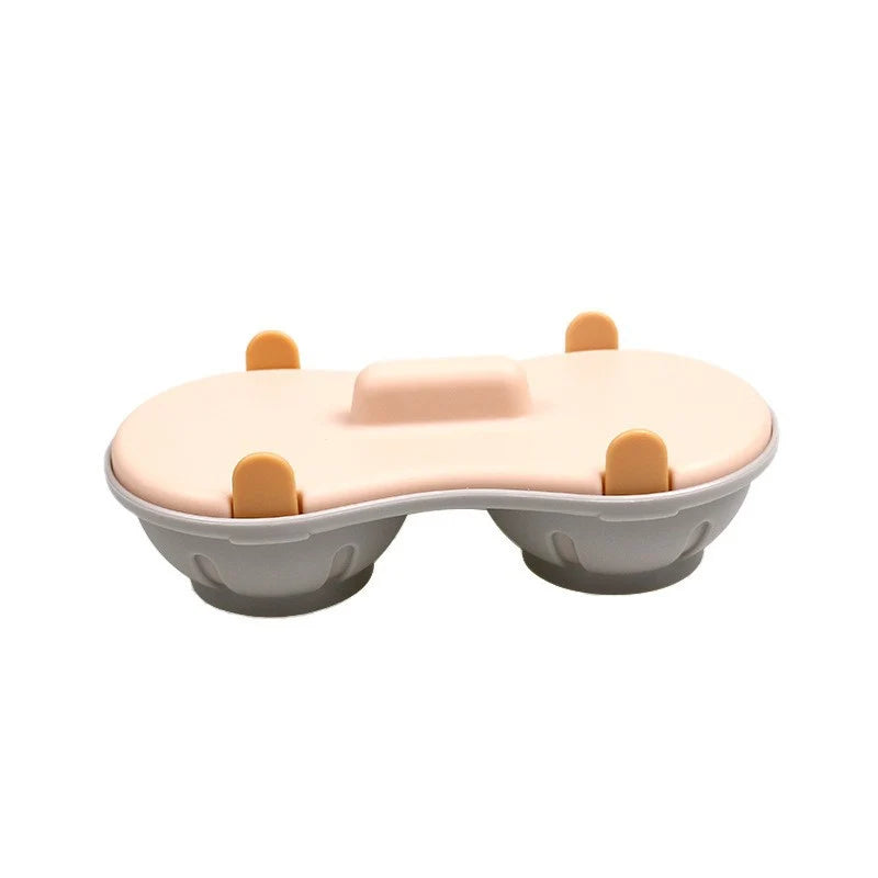 🍳✨ Microwave Double Egg Poacher – 2-Egg Quick Cooker with Lift-Out Drain Basket, Mess-Free Breakfast Maker, Detachable Microwave Egg Steamer for Easy Morning Meals 🥚