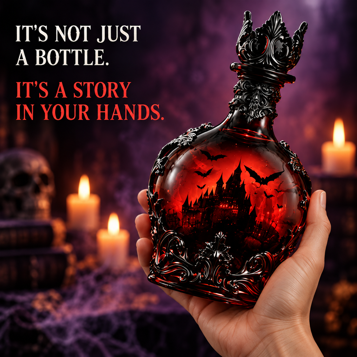 ð¥LAST DAY 50% OFF-ð¥Halloween Potion-Style Whiskey Bottle