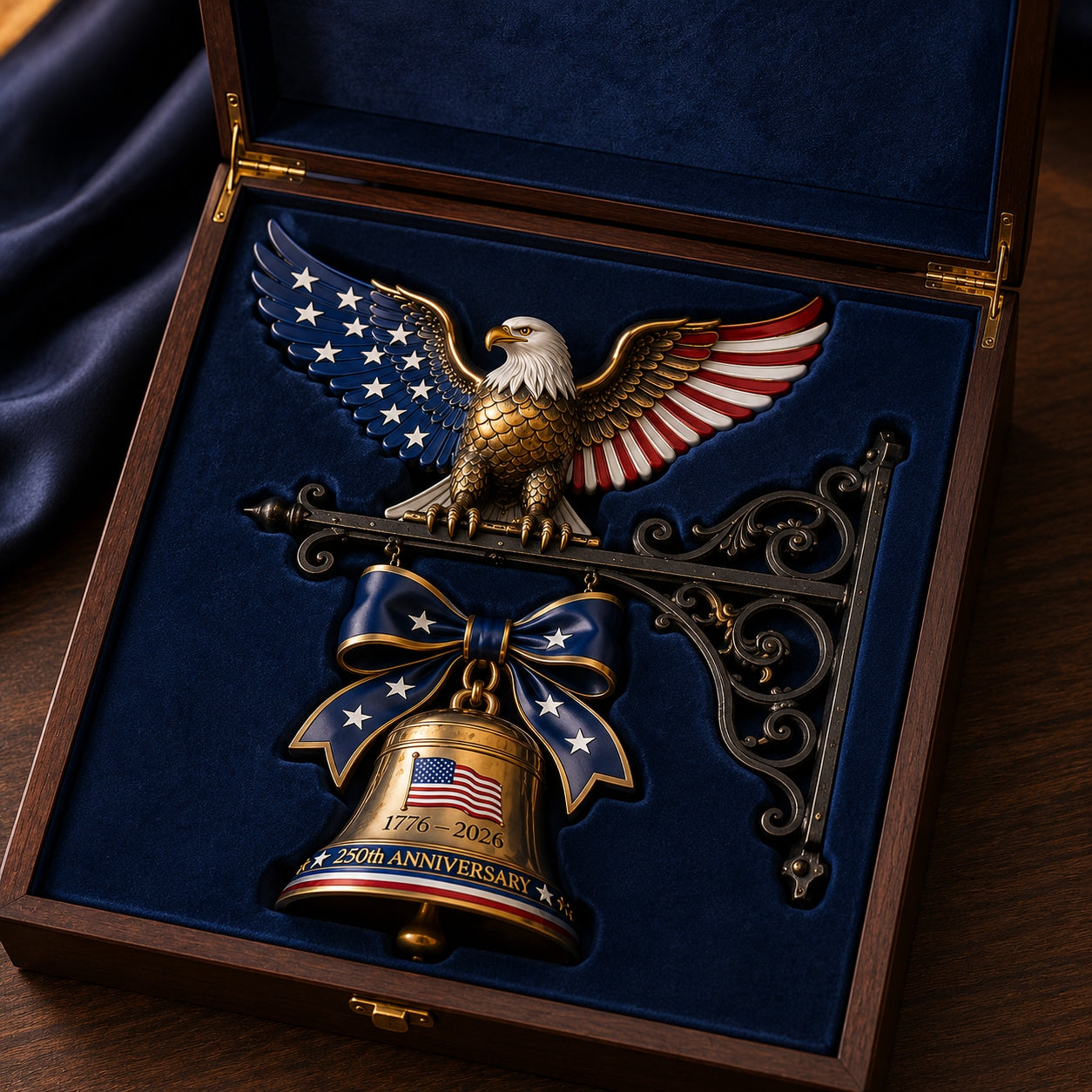 π Ring in the Semiquincentennial: 1776-2026 "Spirit of Liberty" Eagle Bell