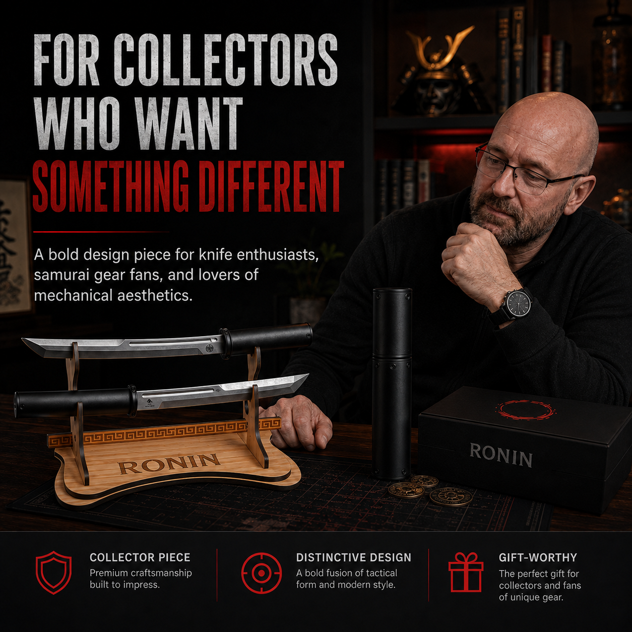 ⚔️ Ronin Double Tanto Collector’s Display Piece