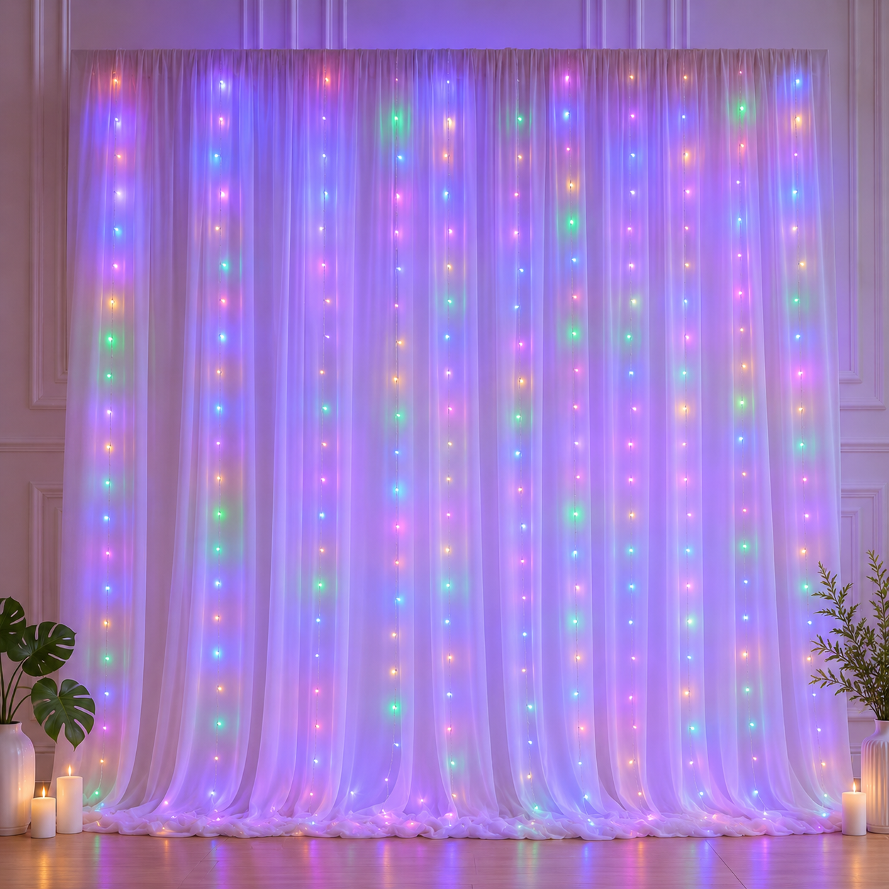 🔥Dreamy Tulle Curtain Lights Set
