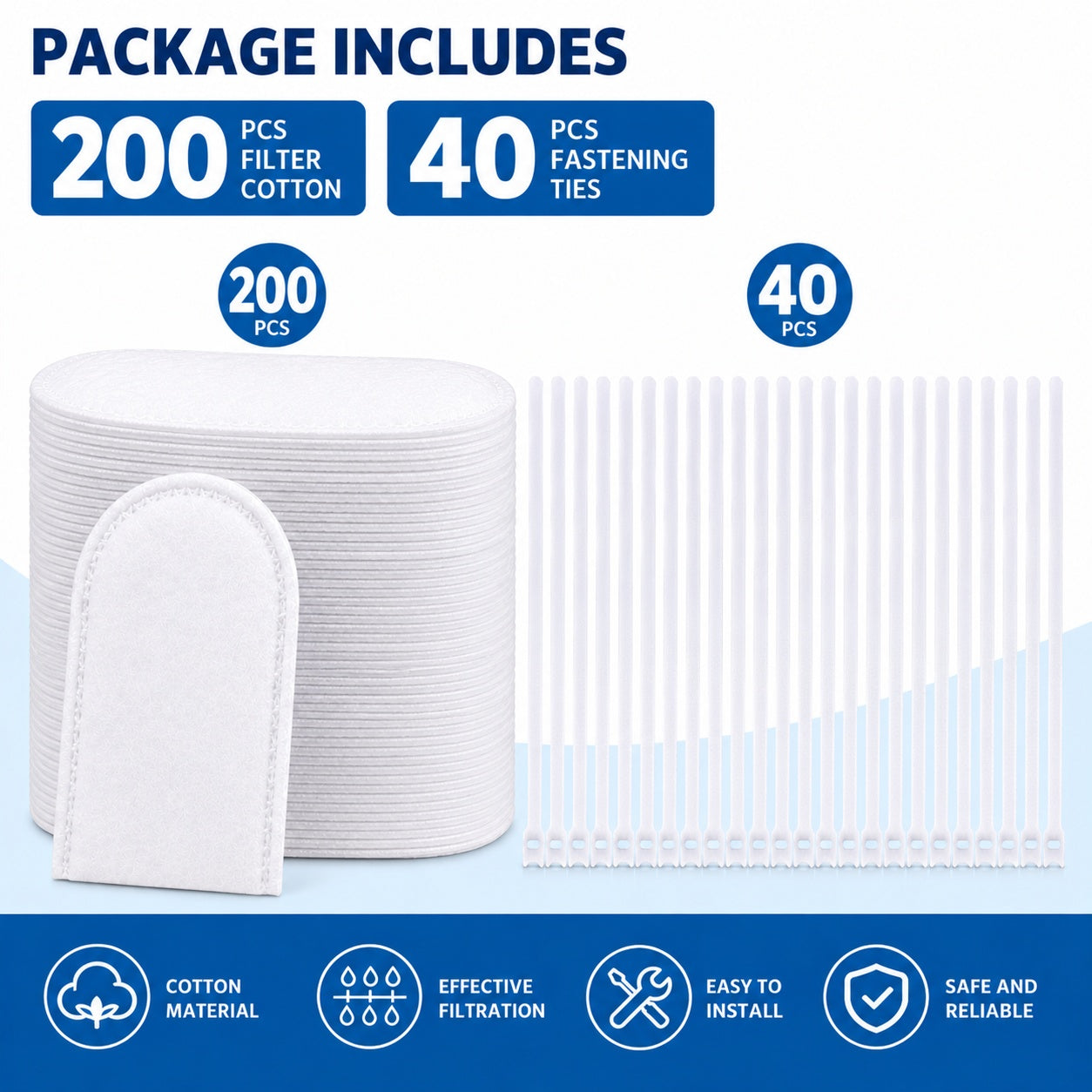 💦Cotton Faucet Filter Bags – Sink Sediment & Splash Filter2