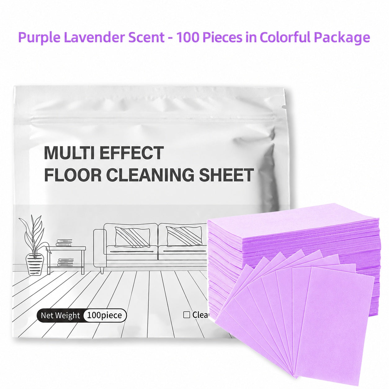 π₯100PCS Multi-Effect Floor Cleaning Sheets β Dissolve, Mop & Refresh