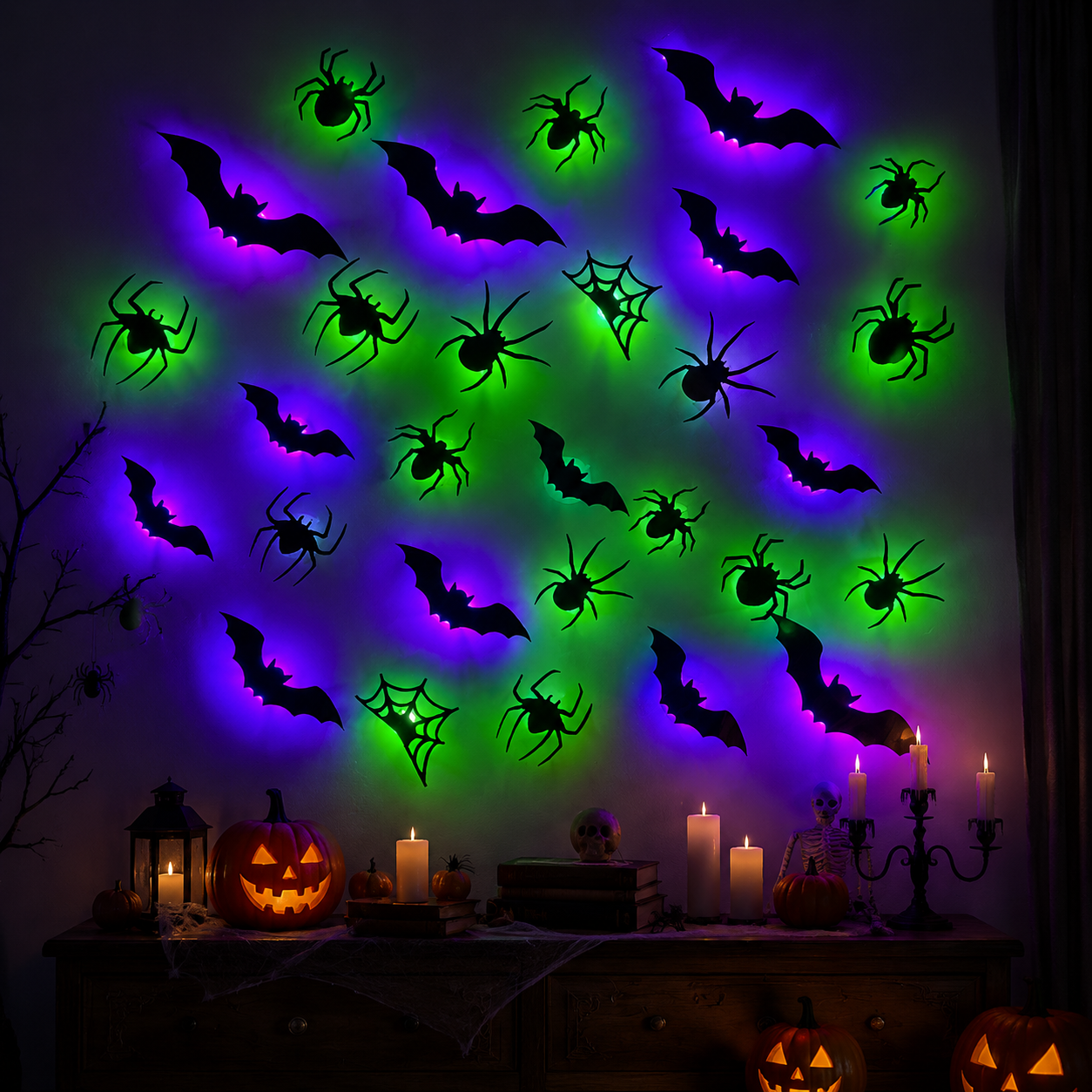 🦇 Viral Halloween Bat Wall Lights