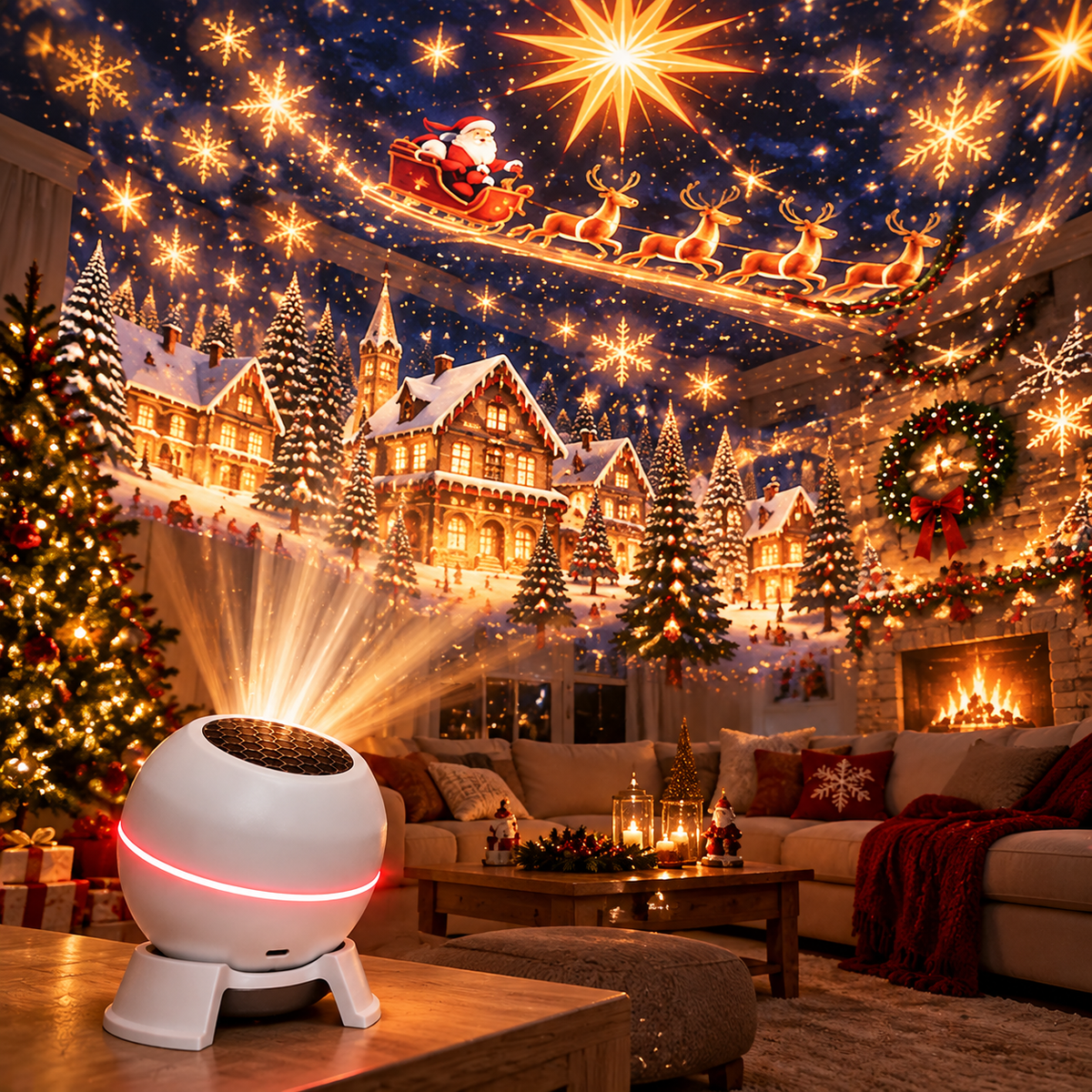 ๐ Dark Fantasy Dragon Room Projector โ โจImmersive Castle, Forest & Frozen World Light
