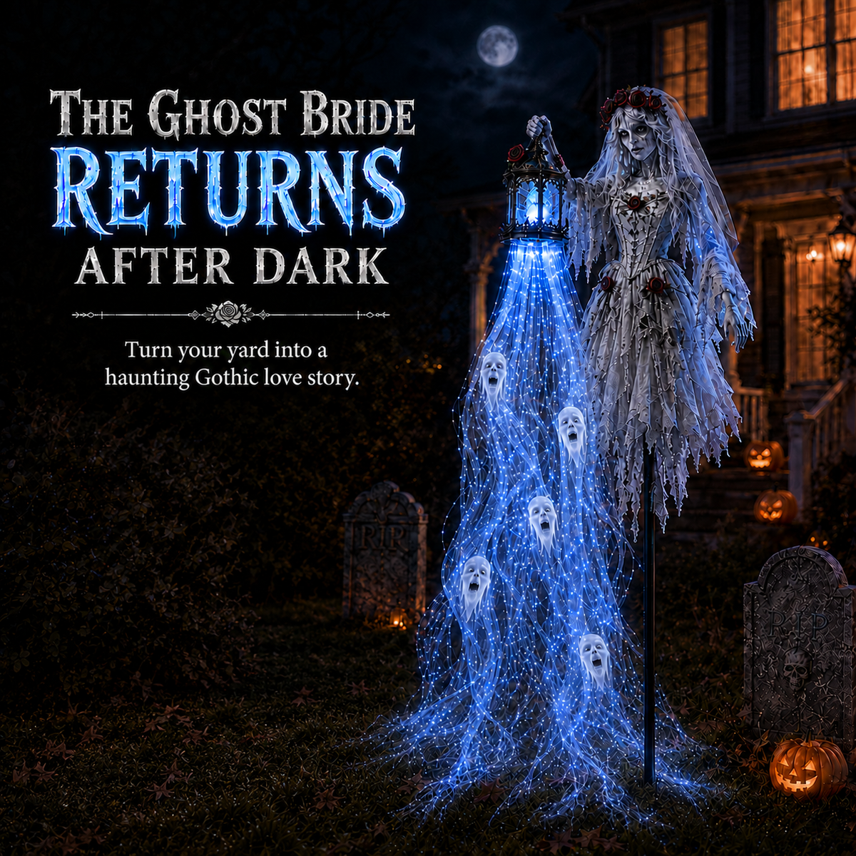 🔥Animated Halloween Soul Harvester Garden Light Collection💀Halloween Arrival Guarantee: Refund if not delivered on time.