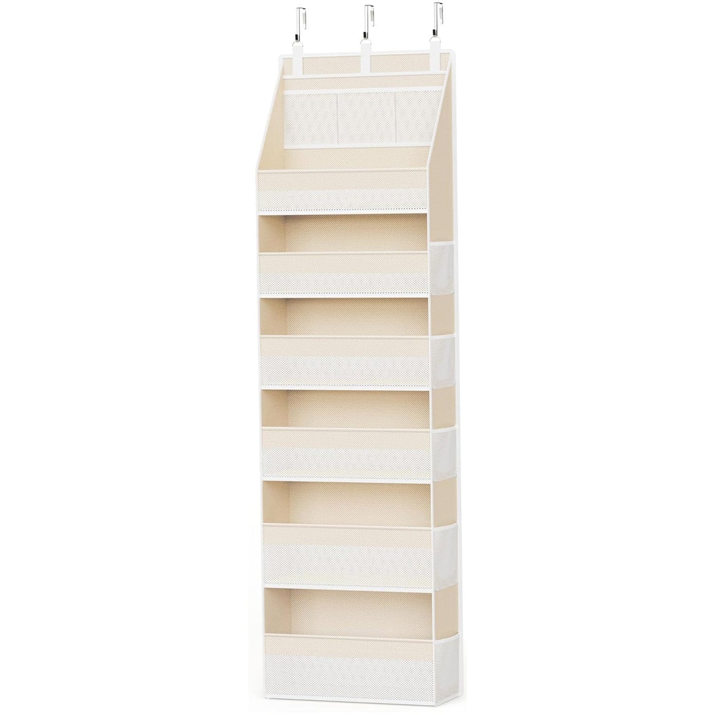 🚪 5-Tier Over Door Organizer – 5 Large Mesh Pockets, Anti-Tilt, 44 lb Capacity, Space Saver for Home