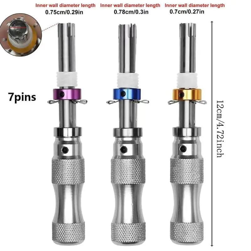 Tubular 7 Pins Tool Accessories, Stainless Adjustable Tool, Multipurpose Hand Tool Accessories for Home & Office