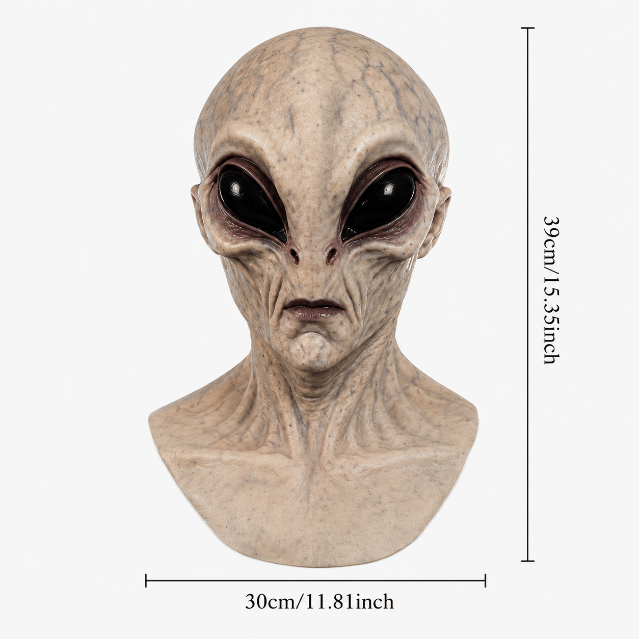 Ultra-Realistic Alien Silicone Mask β Adult Halloween Costume & Cosplay Prop