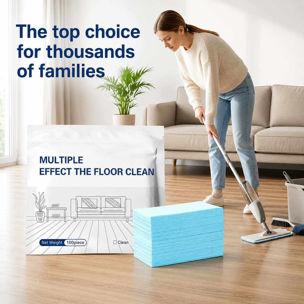 ๐ฅ 100-Piece Multi-Surface Floor Cleaning Tablets โ Deep Clean for Hardwood, Laminate, Tile & RV Wallsโจ