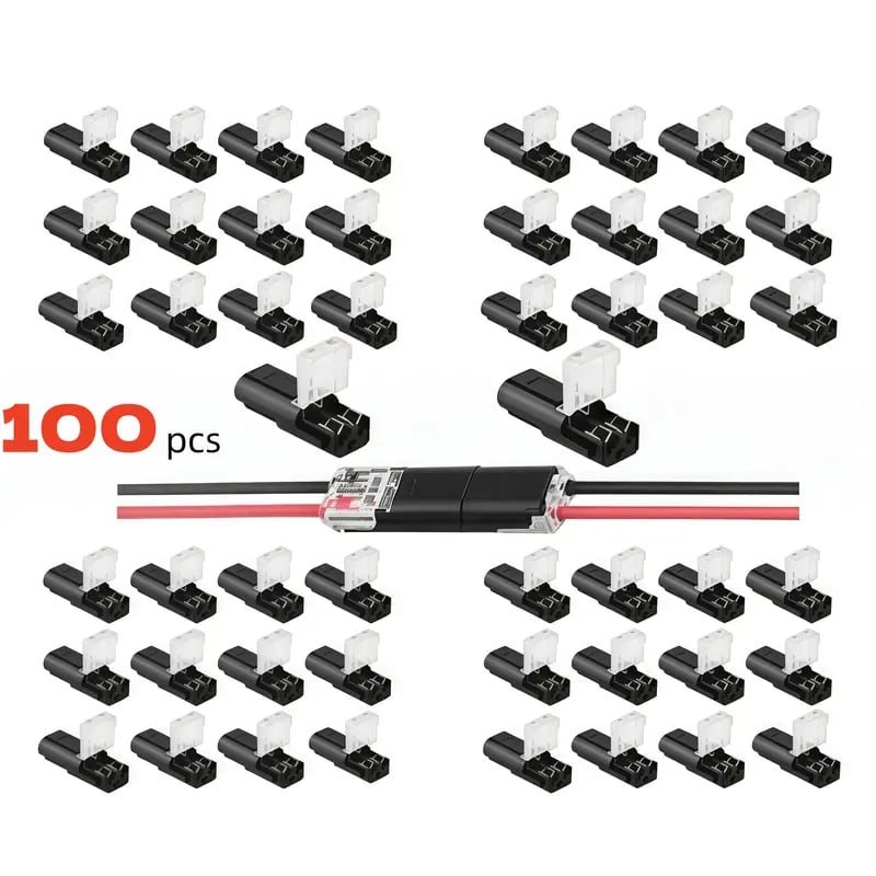 🏆49% OFF👍🚀Double-Wire Plug-in Connector Led Light Strip Connectors 2 Pin