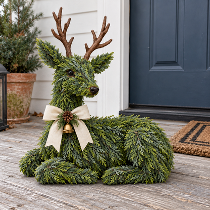 🦌Evergreen Reindeer Christmas Decoration