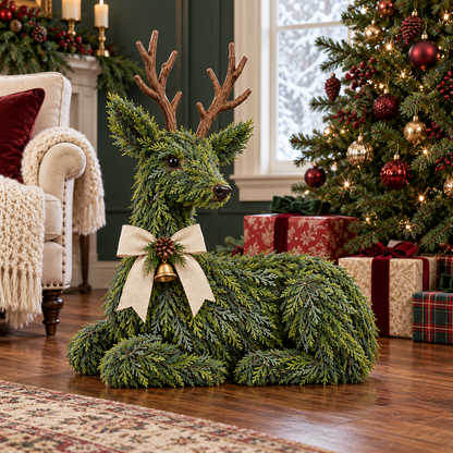 🦌Evergreen Reindeer Christmas Decoration