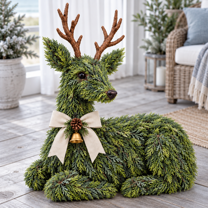 🦌Evergreen Reindeer Christmas Decoration
