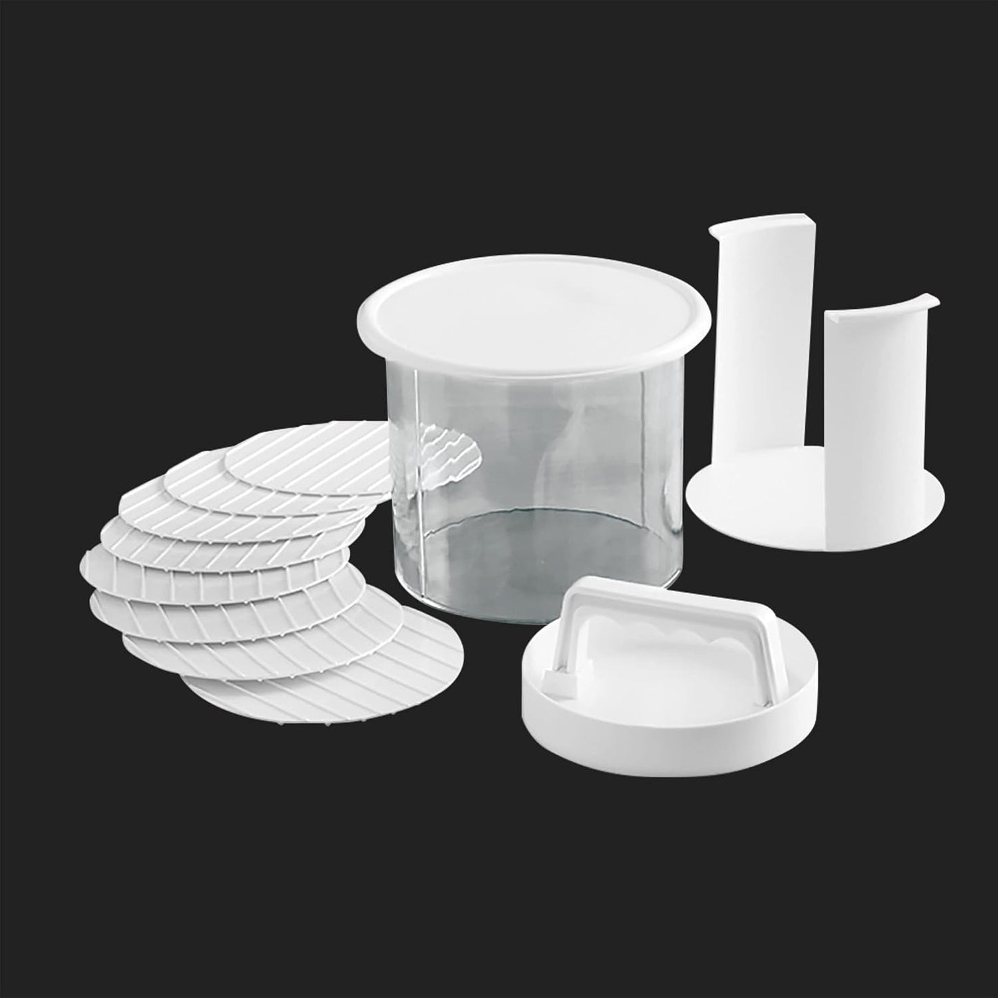 🥩🧊 Stackable Burger Patty Maker & Freezer Storage Container – Shape, Stack & Store Homemade Patties