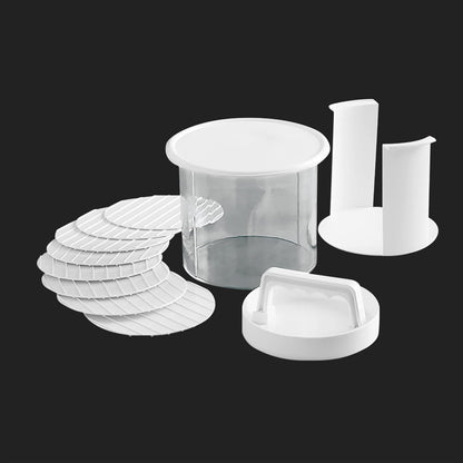 🥩🧊 Stackable Burger Patty Maker & Freezer Storage Container – Shape, Stack & Store Homemade Patties