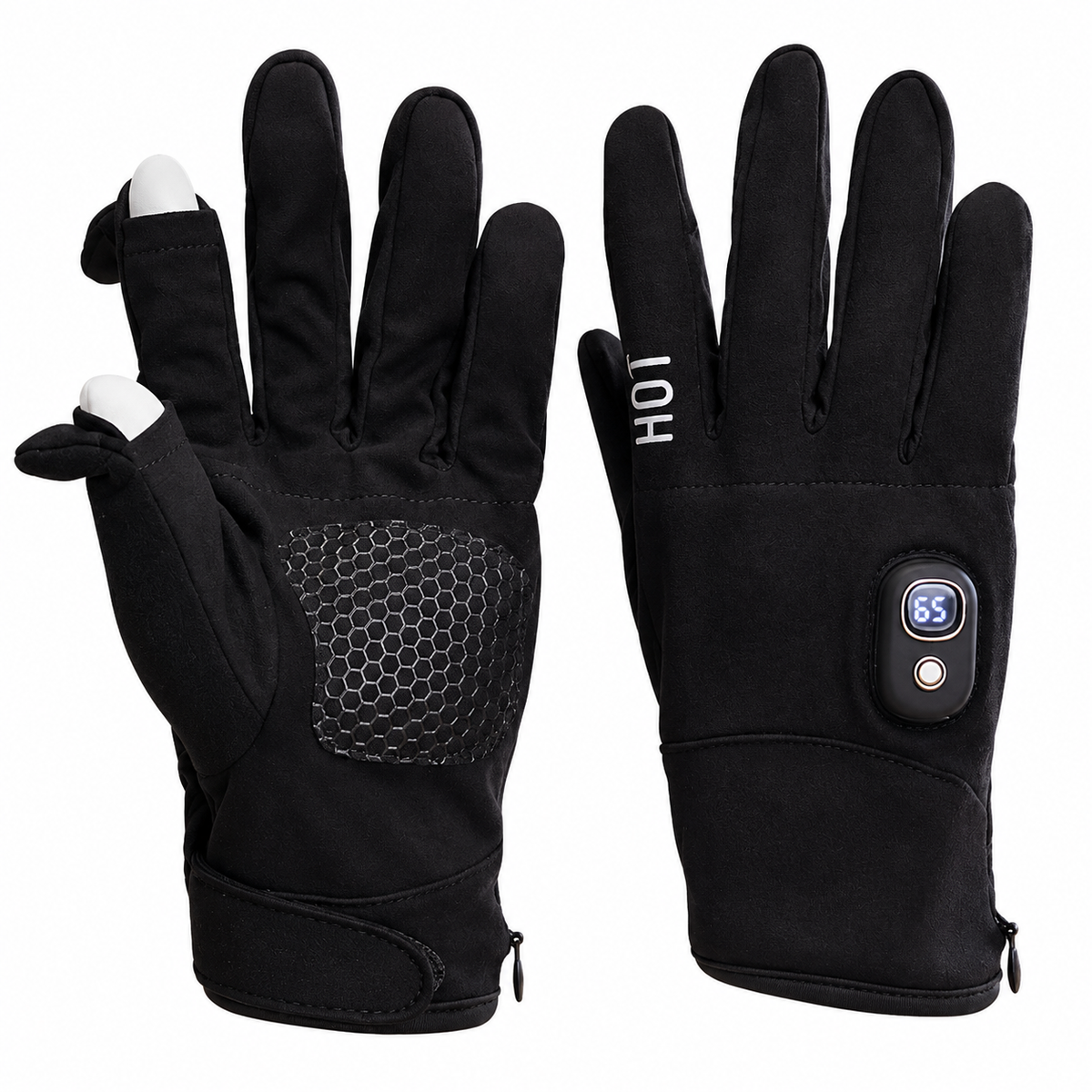 🔥 Rechargeable Heated Winter Gloves – Adjustable Warmth, Touchscreen & Outdoor Grip