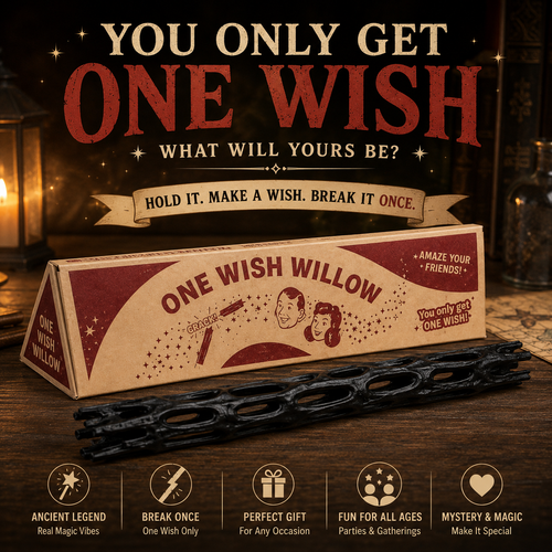 ✨ One Wish Willow – Breakable Mystery Wish Prop With Retro Gift Box