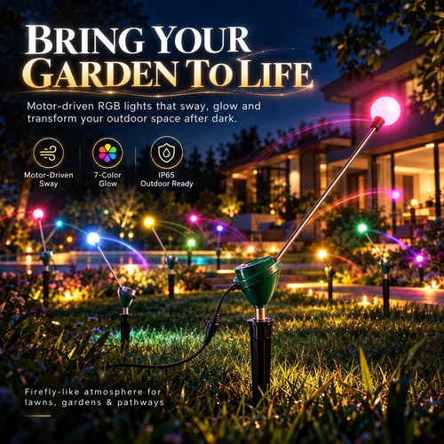 ✨ Swaying Firefly Garden Light – 7-Color Kinetic Outdoor Light for Lawn, Garden & Pathway Decor