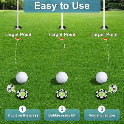 🔥Last Day 49% OFF⛳Golf Hat Clip Ball Marker with High Precision Green Reading Aid Golf Accessories for Men Women