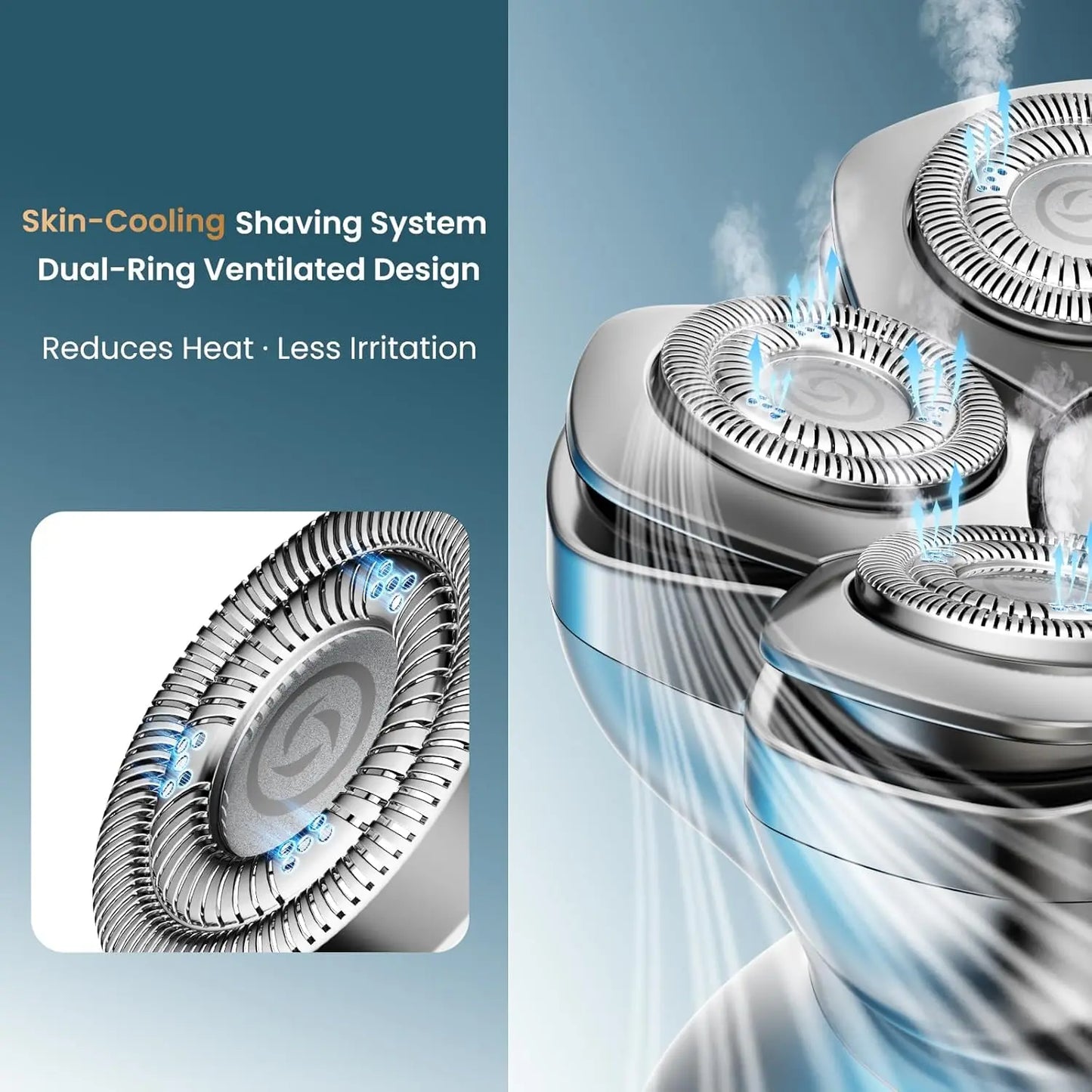 MAXGROOM 7D Head Shaver for Bald Men – Waterproof Wet & Dry Electric Razor