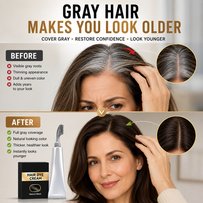 🔥 Limited Time Offer | Instant Gray Coverage Hair Dye Comb for Men & Women