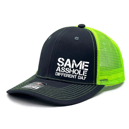 🧢 Same A-Hole Different Day Trucker Hat | Funny Adjustable Snapback Gift