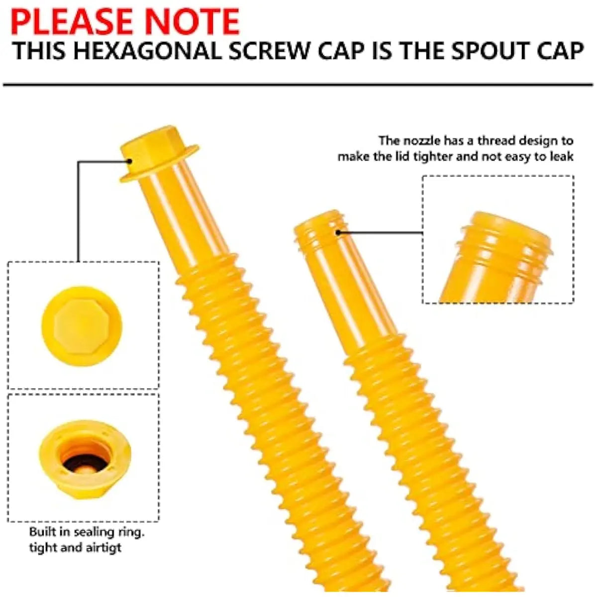 ⛽ Upgraded Gas Can Spout Replacement Kit | Stop Leaks & Pour Easier.