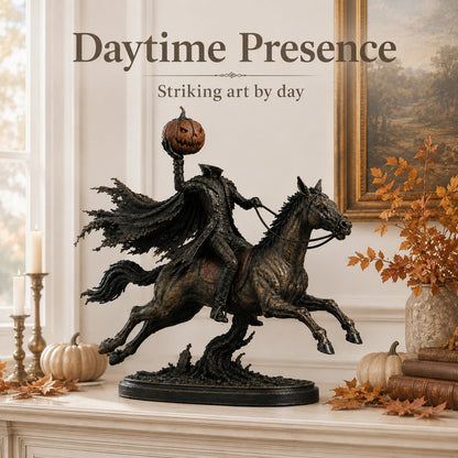 🎃🏇Midnight Chase Headless Horseman Statue(✨Same as the video)