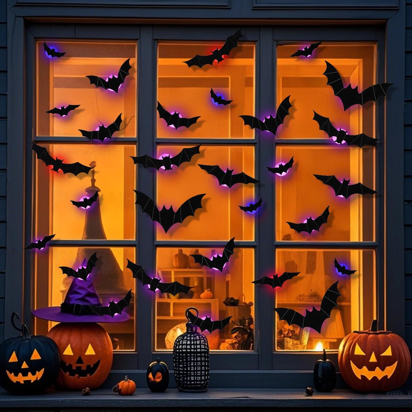 🔥🎃2026 Halloween Must-Have🦇: 3D Bat Light Decoration Set