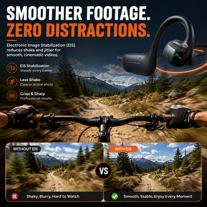 🔥 Smart Open-Ear Camera Headset – Hands-Free POV Recording & Audio