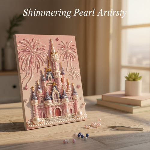 ⚡️Buy 2 Free Shipping🏰✨DIY Castle Pearl Painting Kit – Create Sparkling Wall Art at Home