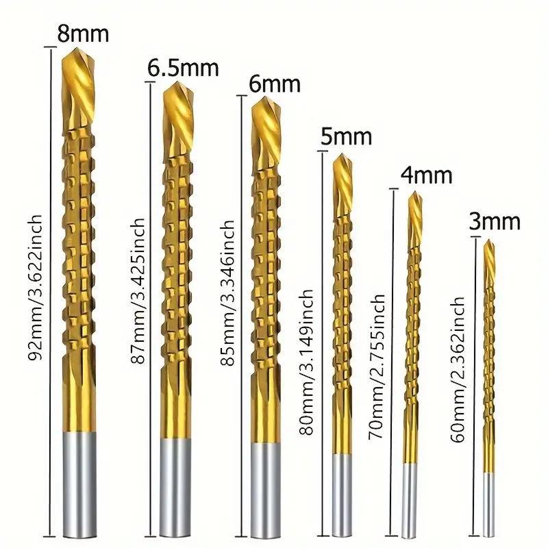 🔥Limited Time 50% Off✨🛠️ 6-Piece Serrated Side-Cutting Drill Bit Set